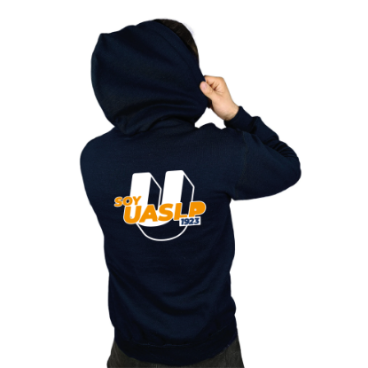 Imagen de Sudadera con gorro marino soy UASLP